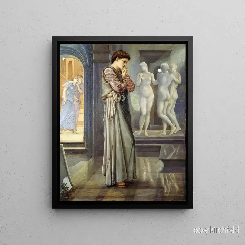 Målning Pygmalion och bilden, Hjärtat önskar – Sir Edward Coley Burne – Jones | Konsttryck Målning Pygmalion och bilden, Hjärtat önskar – Sir Edward Coley Burne – Jones | Konsttryck