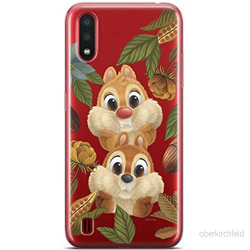 ERT GROUP mobiltelefonfodral för Samsung A01 originalt och officiellt licensierat Disney mönster Chip & Dale 002 optimalt anpassad till formen på mobiltelefonen, gedeeltelijk transparant 5904805429606