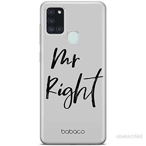 ERT GROUP mobiltelefonfodral för Samsung A21s originalt och officiellt licensierat Babaco mönster Mr Right 001 optimalt anpassad till formen på mobiltelefonen, fodral tillverkad av TPU plast 5904805051296