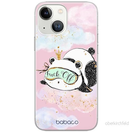 ERT GROUP mobiltelefonfodral för Iphone 13 MINI originalt och officiellt licensierat Babaco mönster Panda 001 optimalt anpassad till formen på mobiltelefonen, fodral tillverkad av TPU plast 5904805671500