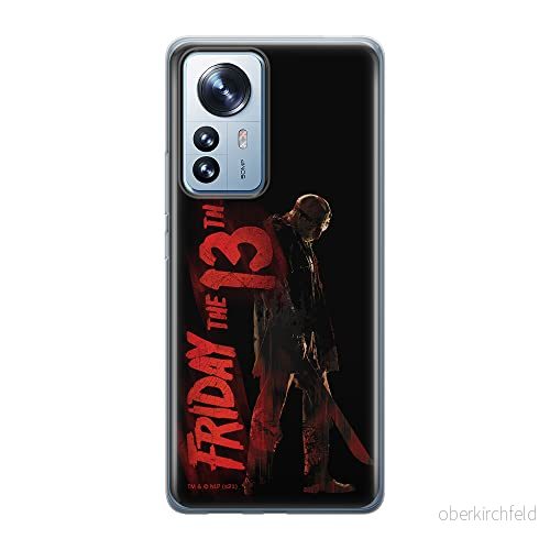 ERT GROUP mobiltelefonfodral för Xiaomi 12 PRO originalt och officiellt licensierat Horror mönster Friday the 13th 011 anpassad till formen på mobiltelefonen, fodral tillverkad av TPU plast 5905511531355