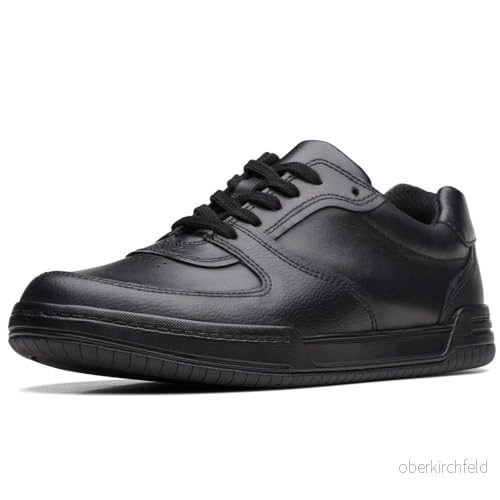Clarks Fawn Lay Y BasketPojke, Svart läder, 37.5 EU 5059680703645