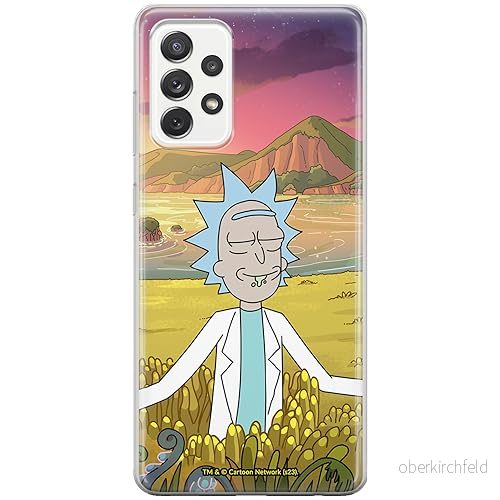 ERT GROUP mobiltelefonfodral för Samsung A73 5G originalt och officiellt licensierat Rick and Morty mönster & 047 anpassad till formen på mobiltelefonen, fodral tillverkad av TPU plast 5905795050863
