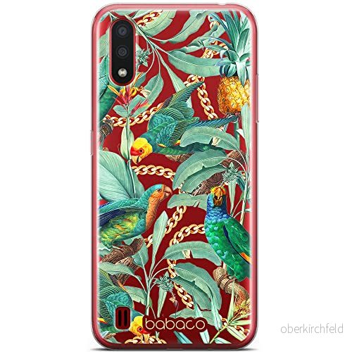 ERT GROUP mobiltelefonfodral för Samsung A01 originalt och officiellt licensierat Babaco mönster Flowers 058 optimalt anpassad till formen på mobiltelefonen, gedeeltelijk transparant 5905131369475