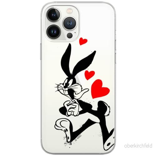 ERT GROUP mobiltelefonfodral för Huawei P30 Lite originalt och officiellt licensierat Looney Tunes mönster Bugs 002 Vit optimalt anpassad till formen på mobiltelefonen, gedeeltelijk transparant 5902980455854