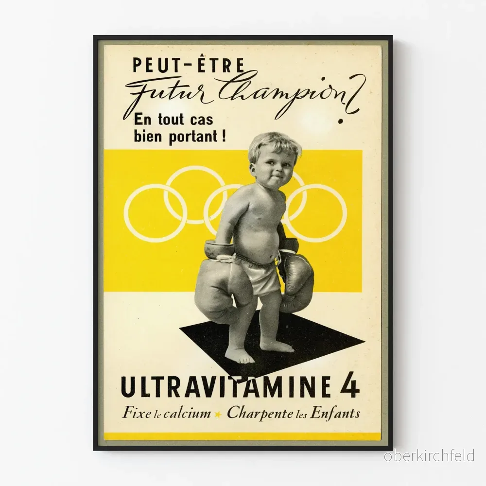 Vintageaffisch Ultravitamine 4 - Väggdekoration för Barn och Sport