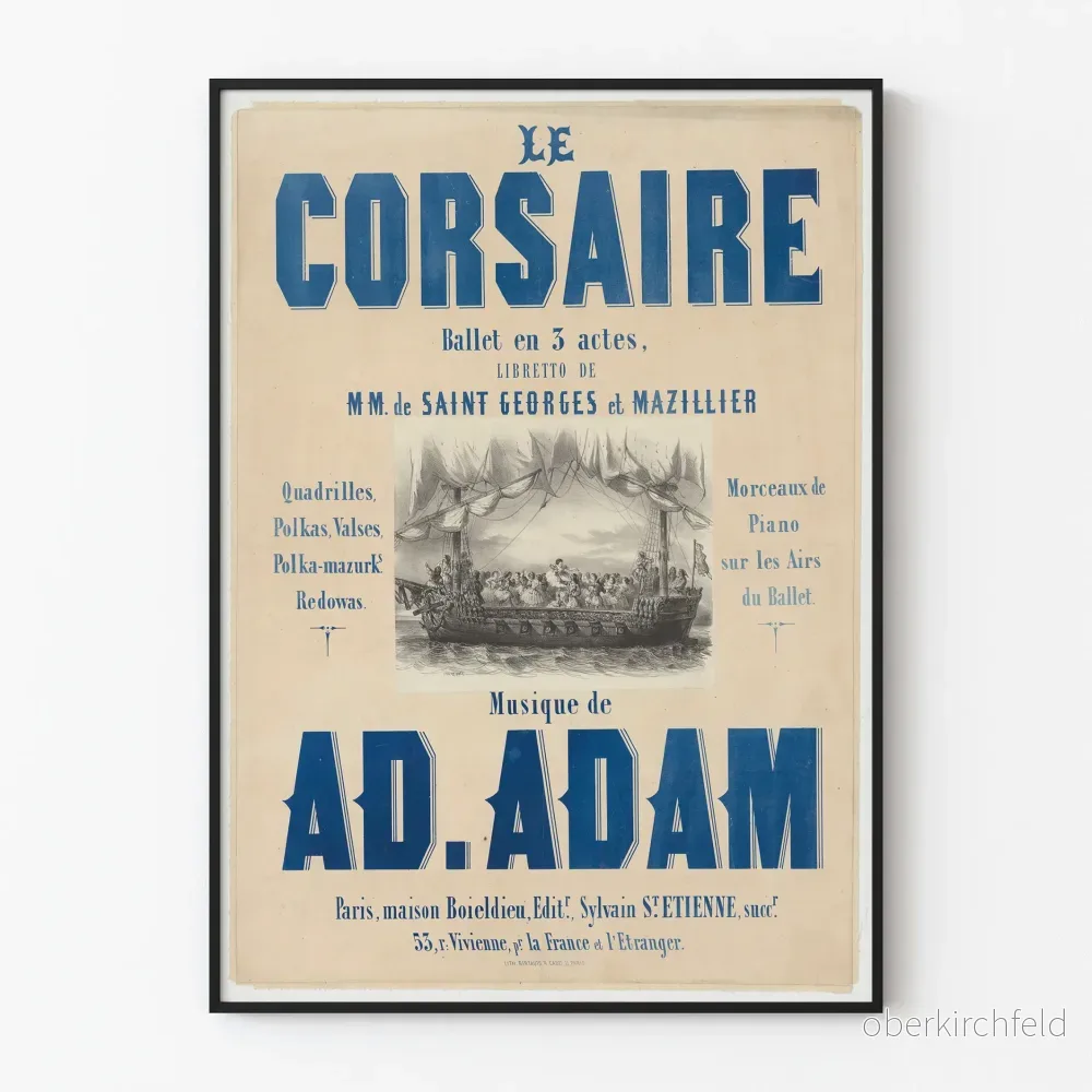 Vintageposter Le Corsaire – Klassisk väggdekoration Vintageposter Le Corsaire – Klassisk väggdekoration