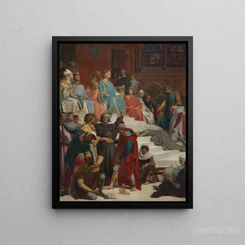 Målning Saint Louis rendant la justice - Alexandre Cabanel | Konsttryck