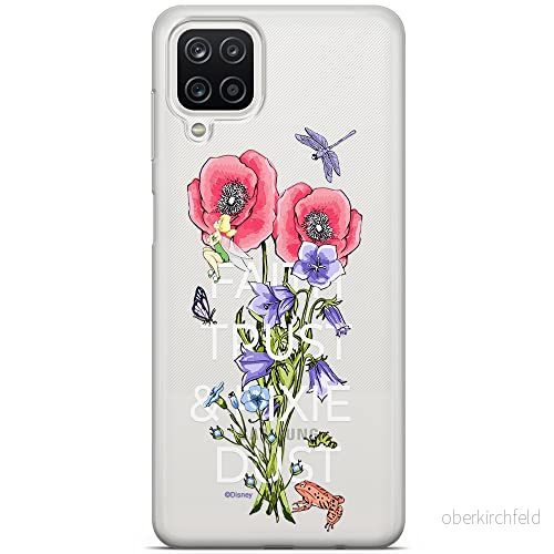 ERT GROUP mobiltelefonfodral för Samsung A12 / M12 F12 originalt och officiellt licensierat Disney mönster Tinker Bell 003 anpassad till formen på mobiltelefonen, fodral tillverkad av TPU plast 5904805669149
