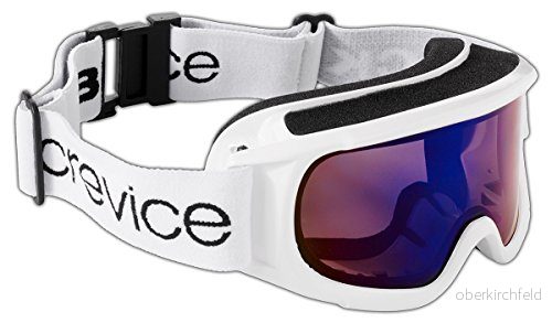 Black Crevice skidglasögon för kvinnor vit Wieß/rökblå storlek: en storlek 9120062934905
