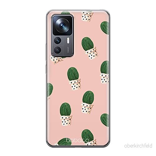 ERT GROUP mobiltelefonfodral för Xiaomi 12T/12T pro/K50 Ultra originalt och officiellt licensierat Babaco mönster Plants 001 anpassad till formen på mobiltelefonen, fodral tillverkad av TPU plast 5905511578640