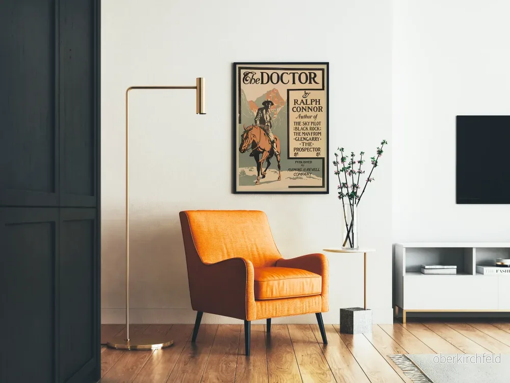 Vintageposter The Doctor - Westernhästdekoration för vägg - Bild 2