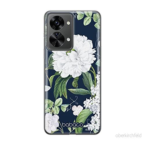ERT GROUP mobiltelefonfodral för Oneplus NORD 2T 5G originalt och officiellt licensierat Babaco mönster Flowers 031 optimalt anpassad till formen på mobiltelefonen, fodral tillverkad av TPU plast 5905511274344
