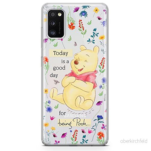 ERT GROUP mobiltelefonfodral för Samsung A41 originalt och officiellt licensierat Disney mönster Winnie the Pooh and friends 029 anpassad till formen på mobiltelefonen, gedeeltelijk transparant 5903537560915