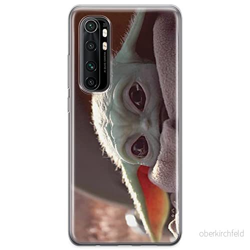 ERT GROUP mobiltelefonfodral för Xiaomi MI NOTE 10 Lite originalt och officiellt licensierat Star Wars mönster Baby Yoda 021 anpassad till formen på mobiltelefonen, fodral tillverkad av TPU plast 5904805071522