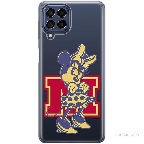 ERT GROUP mobiltelefonfodral för Samsung M53 5G originalt och officiellt licensierat Disney mönster Minnie 072 optimalt anpassad till formen på mobiltelefonen, gedeeltelijk transparant 5905795023614