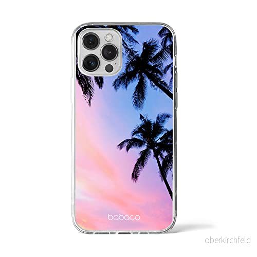 ERT GROUP mobiltelefonfodral för Apple Iphone 12 PRO MAX originalt och officiellt licensierat Babaco mönster Nature 002 Vit anpassad till formen på mobiltelefonen, fodral tillverkad av TPU plast 5903537990323