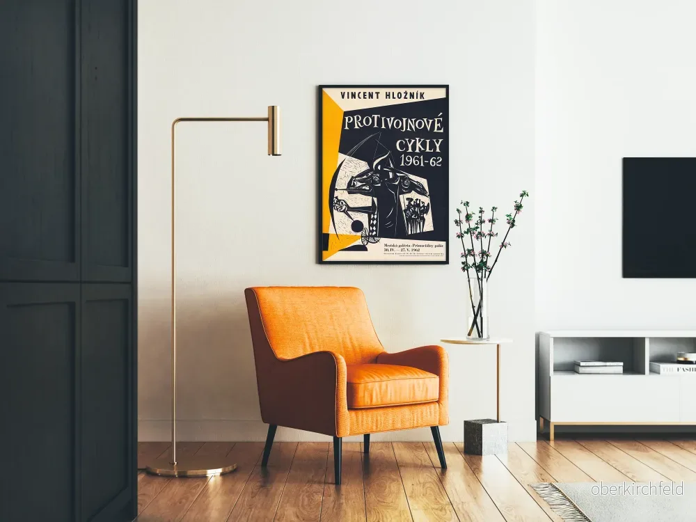 Konstnärlig poster Vinvent Hložník Motståndscykler 1961–62 - Bild 2