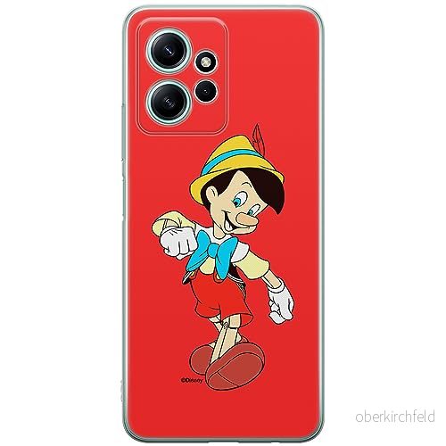 ERT GROUP mobiltelefonfodral för Xiaomi REDMI NOTE 12 4G originalt och officiellt licensierat Disney mönster Pinocchio 001 anpassad till formen på mobiltelefonen, fodral tillverkad av TPU plast 5905511945923