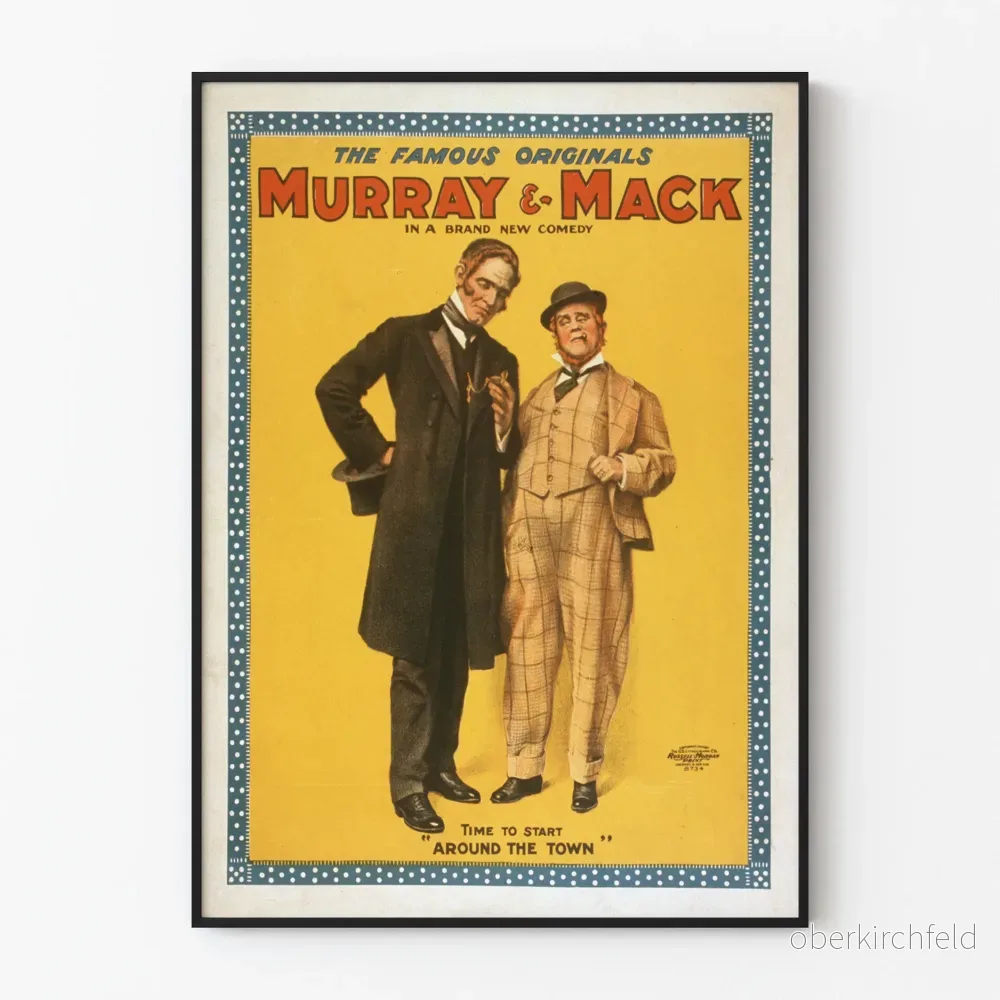 Vintageaffisch komedi Murray & Mack - Retro väggdekoration poster