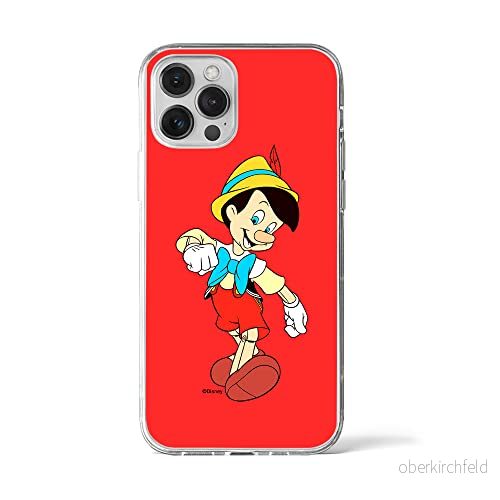 ERT GROUP mobiltelefonfodral för Iphone 12 PRO MAX originalt och officiellt licensierat Disney mönster Pinocchio 001 optimalt anpassad till formen på mobiltelefonen, fodral tillverkad av TPU plast 5905131137586