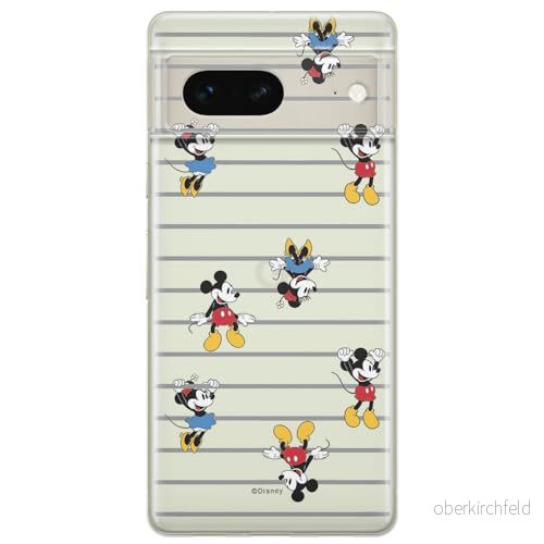 ERT GROUP mobiltelefonfodral för Google PIXEL 7 originalt och officiellt licensierat Disney mönster Mickey & Minnie 007 optimalt anpassad till formen på mobiltelefonen, gedeeltelijk transparant 5905795140403