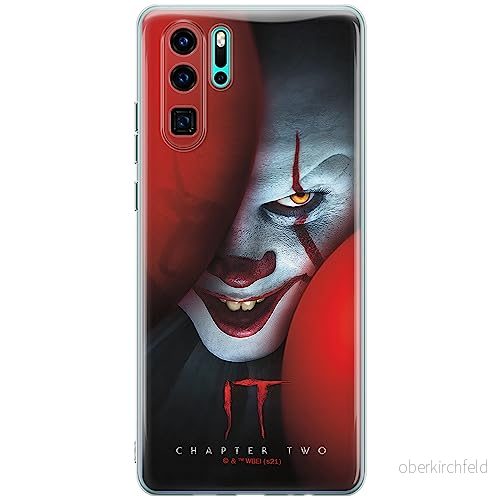 ERT GROUP mobiltelefonfodral för Huawei P30 PRO originalt och officiellt licensierat Horror mönster It 019 Vit optimalt anpassad till formen på mobiltelefonen, fodral tillverkad av TPU plast 5905131997012