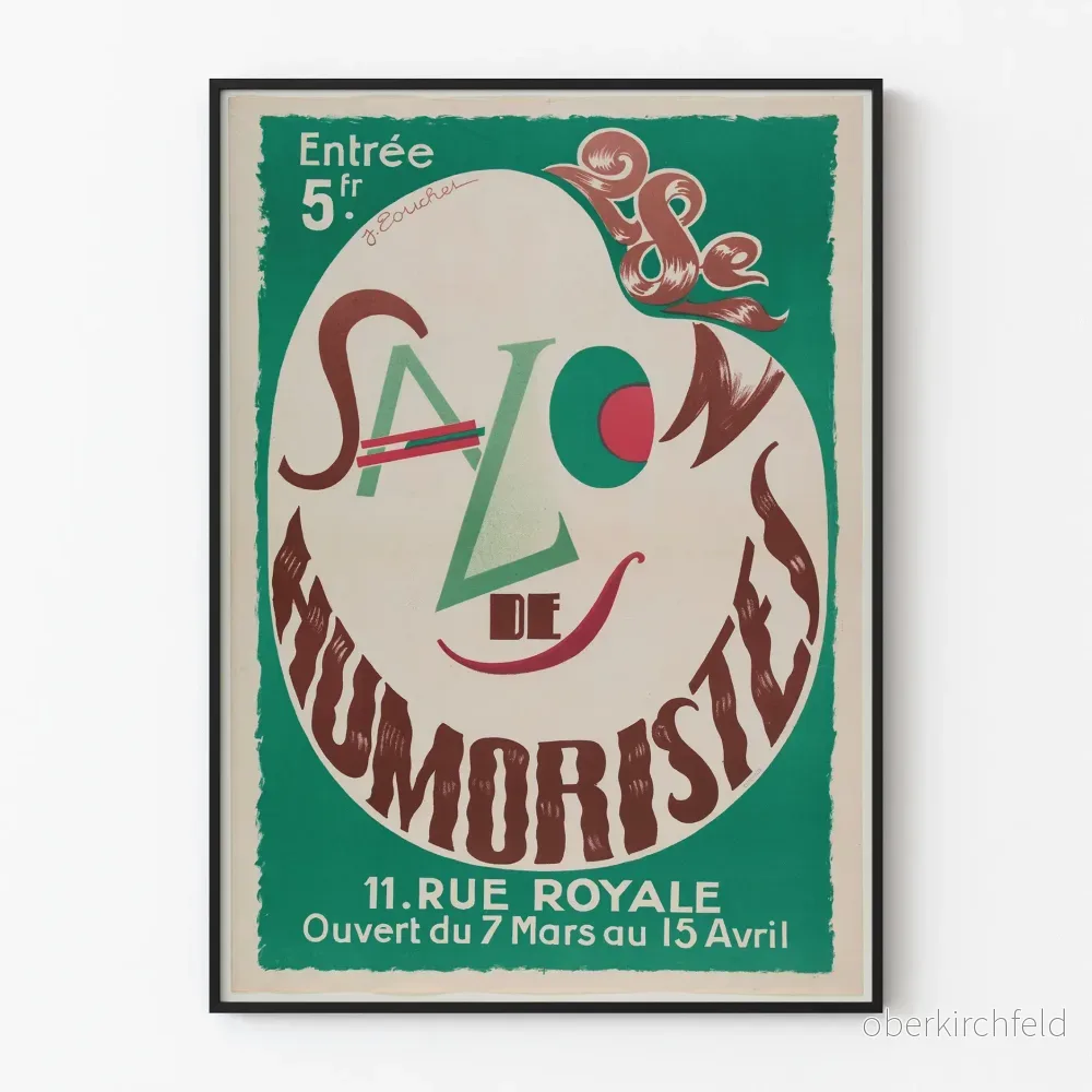 Posters för Humoristfestivalen Entré 5 Francs