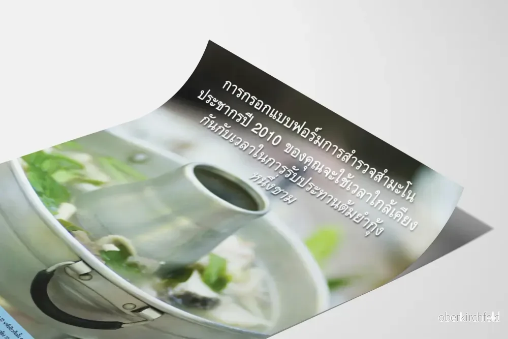 Dekorativ poster av thailändsk köksinredning med Tom Yum-soppa - Bild 3