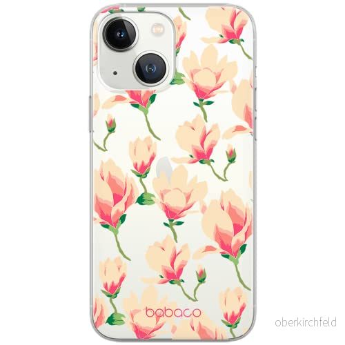 ERT GROUP mobiltelefonfodral för Apple Iphone 13 MINI originalt och officiellt licensierat Babaco mönster Flowers 016 optimalt anpassad till formen på mobiltelefonen, gedeeltelijk transparant 5903932851304