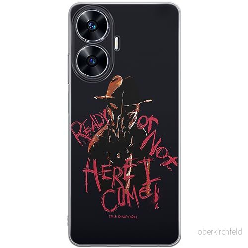 ERT GROUP mobiltelefonfodral för Realme C55 originalt och officiellt licensierat Horror mönster Nightmare of Elm Street 007 anpassad till formen på mobiltelefonen, fodral tillverkad av TPU plast 5905511870751