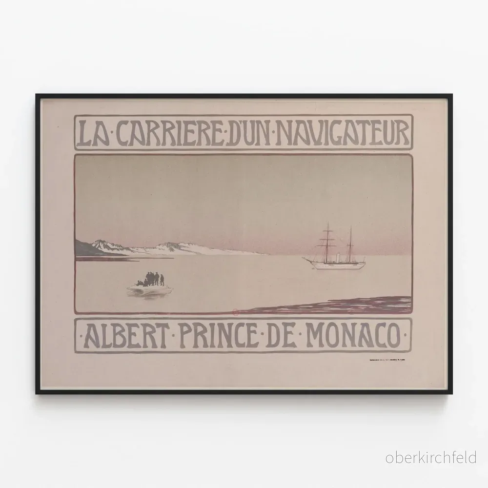 Vintageposter La Carrière d'un Navigateur - Albert Prince de Monaco