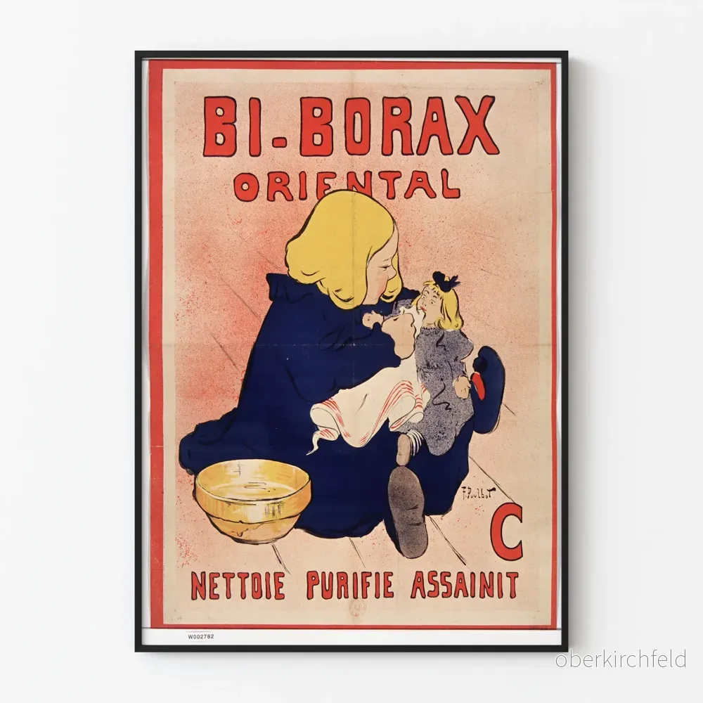 Vintageposter BI-BORAX Orientaliskt Rengörande Renande Desinfekterande