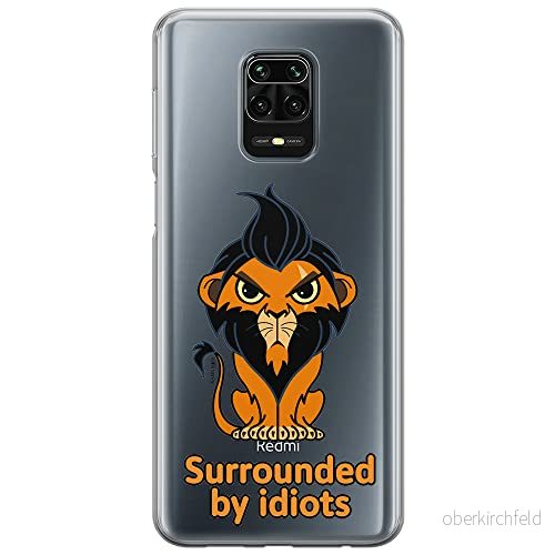ERT GROUP mobiltelefonfodral för Xiaomi REDMI NOTE 9 PRO/ 9S originalt och officiellt licensierat Disney mönster Scar 001 optimalt anpassad till formen på mobiltelefonen, gedeeltelijk transparant 5905131439109