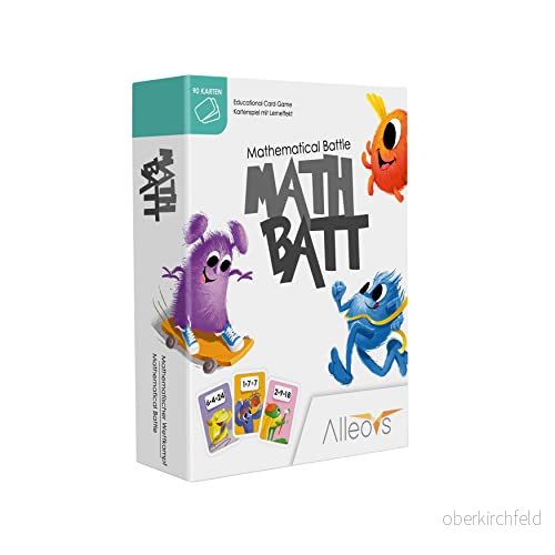ALLEOVS® Math Batt matematik pedagogiskt spel för barn från 7 år engångsspel med 90 inlärningskort kortspel hela familjen barnlek 1 x inlärning 7061285959301 ALLEOVS® Math Batt matematik pedagogiskt spel för barn från 7 år engångsspel med 90 inlärningskort kortspel hela familjen barnlek 1 x inlärning 7061285959301