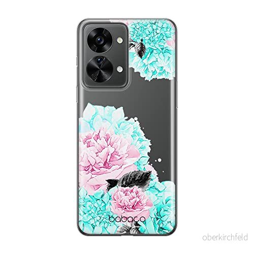 ERT GROUP mobiltelefonfodral för Oneplus NORD 2T 5G originalt och officiellt licensierat Babaco mönster Flowers 002 optimalt anpassad till formen på mobiltelefonen, gedeeltelijk transparant 5905511273446