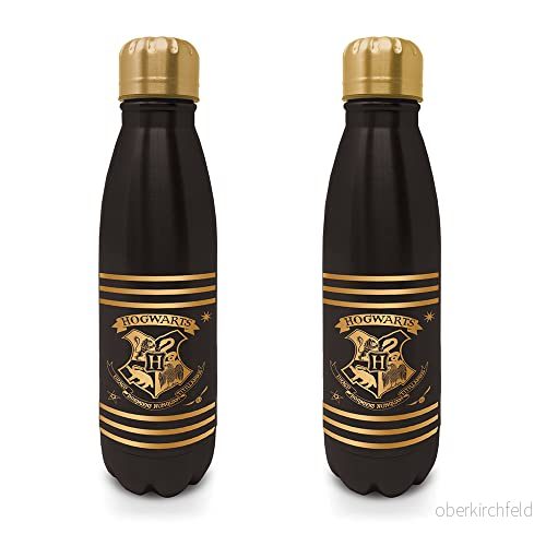 Toys & Gamers Harry Potter svart och guld metall vattenflaska 5050574258753