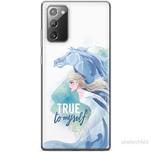 ERT GROUP mobiltelefonfodral för Samsung GALAXY NOTE 20 originalt och officiellt licensierat Disney mönster Elsa 012 optimalt anpassad till formen på mobiltelefonen, fodral tillverkad av TPU plast 5903040457351