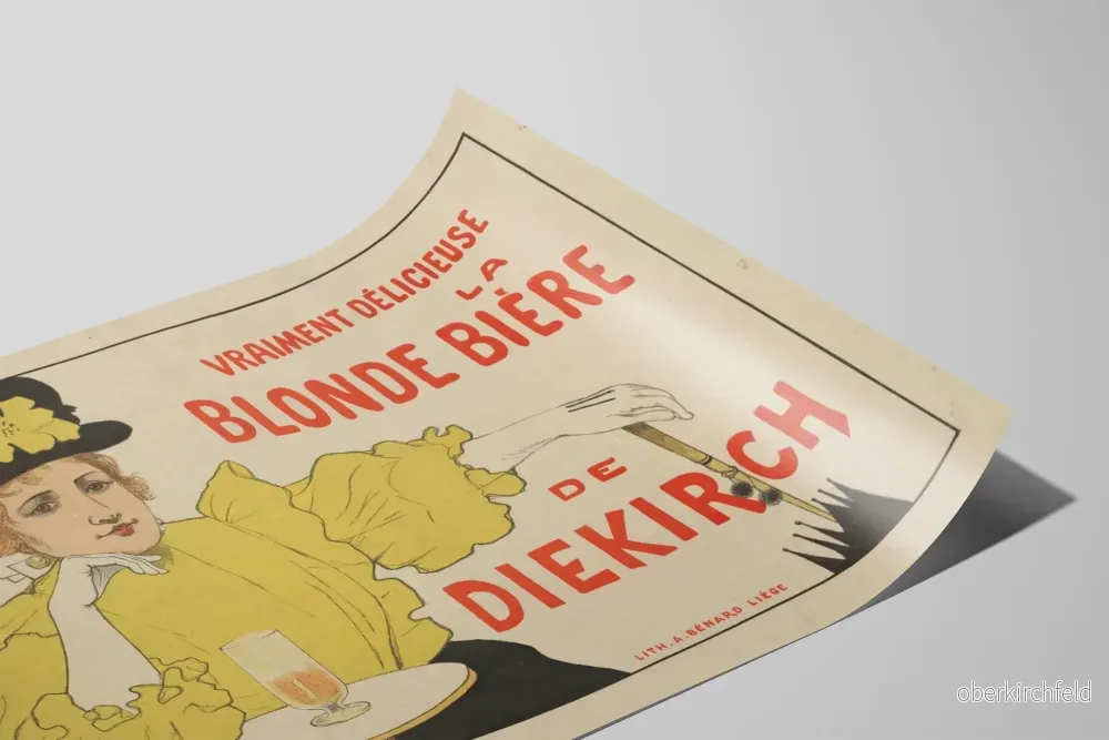Vintageposter La Blonde Bière de Diekirch för väggdekoration - Bild 2