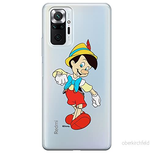 ERT GROUP mobiltelefonfodral för Xiaomi REDMI NOTE 10 PRO originalt och officiellt licensierat Disney mönster Pinocchio 001 optimalt anpassad till formen på mobiltelefonen, gedeeltelijk transparant 5905131140999