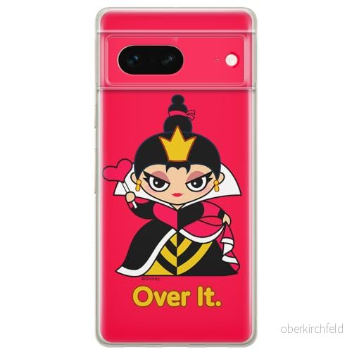 ERT GROUP mobiltelefonfodral för Google PIXEL 7 originalt och officiellt licensierat Disney mönster Queen of Hearts 001 optimalt anpassad till formen på mobiltelefonen, fodral tillverkad av TPU plast 5905795150808