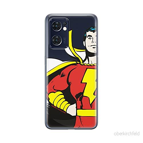 ERT GROUP mobiltelefonfodral för Oppo RENO 7 5G originalt och officiellt licensierat DC mönster Shazam 001 optimalt anpassad till formen på mobiltelefonen, gedeeltelijk transparant 5905511300869