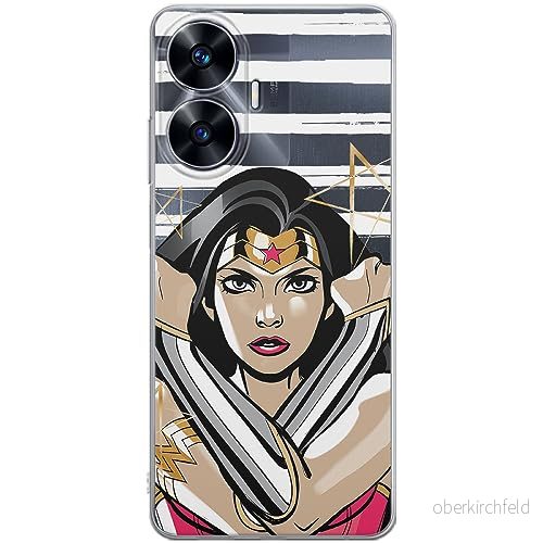 ERT GROUP mobiltelefonfodral för Realme C55 originalt och officiellt licensierat DC mönster Wonder Woman 003 optimalt anpassad till formen på mobiltelefonen, gedeeltelijk transparant 5905511874407