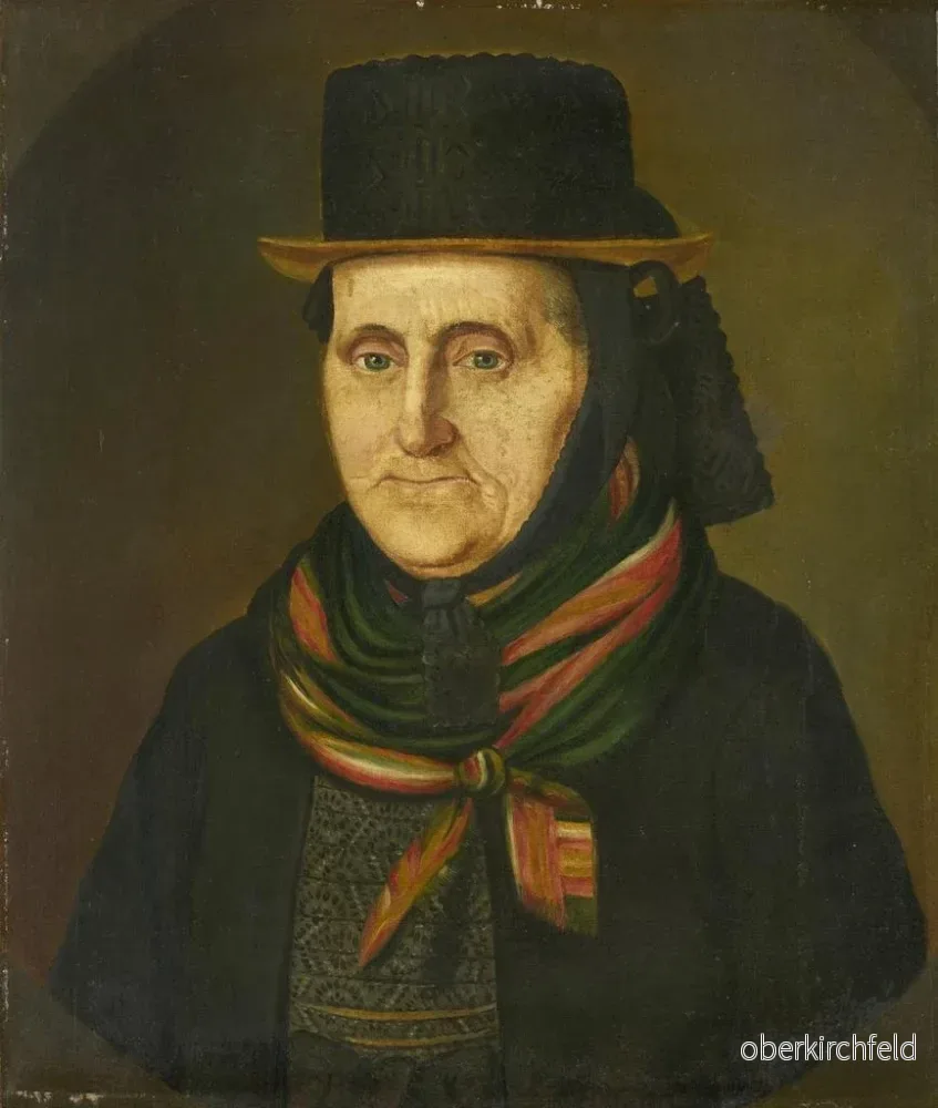 Målning Portrait of Agatha Duffner née Dorer 1766-1842 - Adolf Duffner | Konsttryck - Bild 2