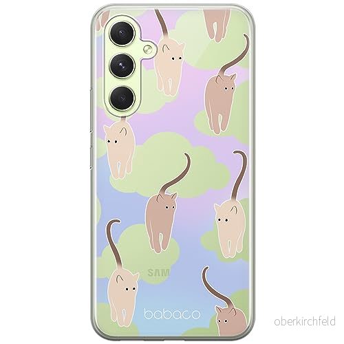 ERT GROUP mobiltelefonfodral för Samsung A54 5G originalt och officiellt licensierat Babaco mönster Cats 015 optimalt anpassad till formen på mobiltelefonen, gedeeltelijk transparant 5905511808679