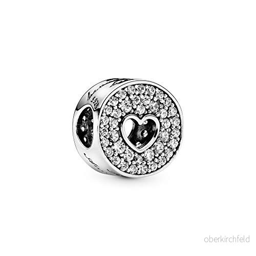 Pandora Damen Charm 925 Silber Zirkonia weiß 791977CZ 5700302495928