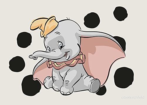 Dumbo prickar landskap storlek: 70 x 50 cm komar, väggdekoration, väggmålning, affisch, konsttryck (utan ram), disney 4055065166297