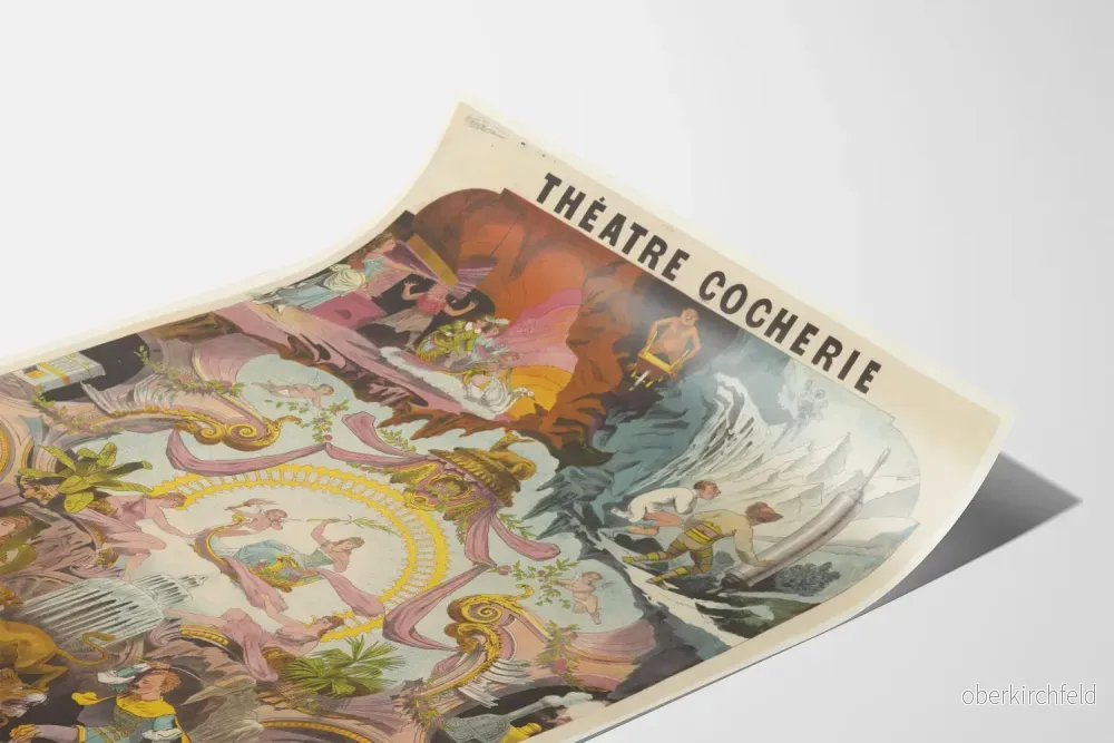 Dekorativ poster av teatern Cocherie vintage - Bild 3