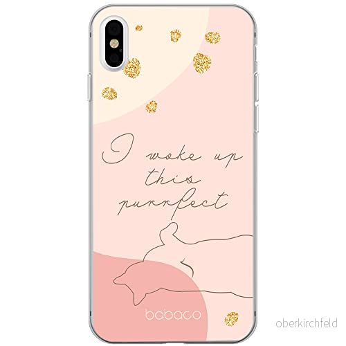 ERT GROUP mobiltelefonfodral för Iphone XS Max originalt och officiellt licensierat Babaco mönster Cats 008 optimalt anpassad till formen på mobiltelefonen, fodral tillverkad av TPU plast 5905131105622