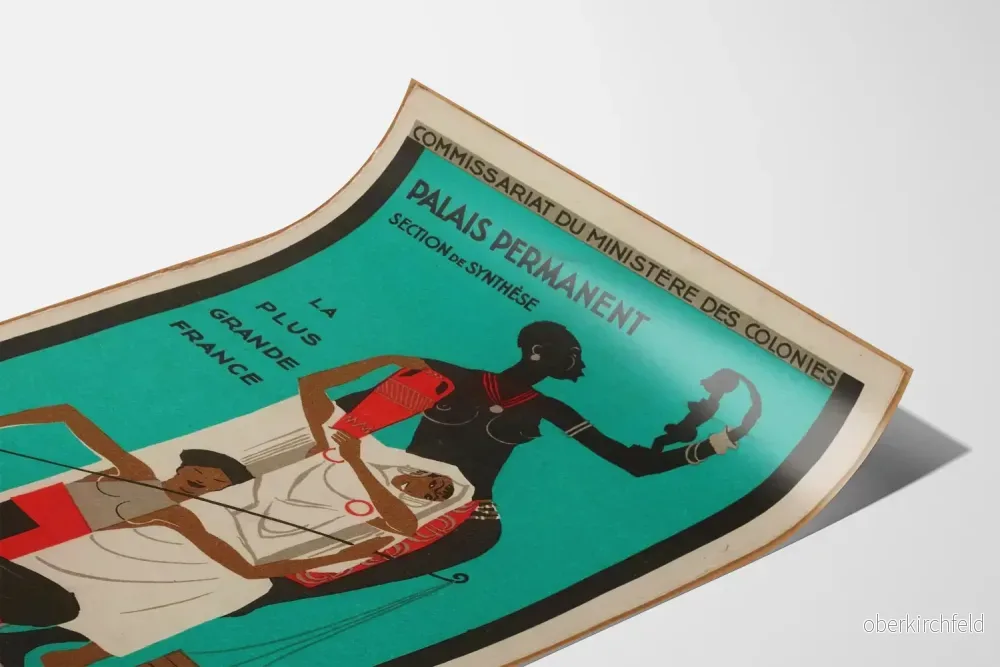 Vintageposter från den Internationella kolonialutställningen 1931 - väggdekoration - Bild 3